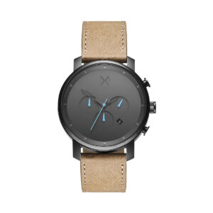 Gun Metal Leather Chrono