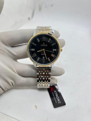 ATRONE Men Wrist Watch (Silver + Golden) #AT01