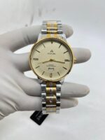 ATRONE Men’s Wrist Watch (Gold & Silver Chain, Gold Dial with Date) #AT11