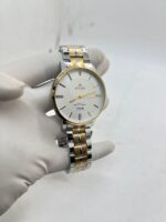 ATRONE Men’s Wrist Watch (Gold & Silver Chain, White Dial with Date) #AT12