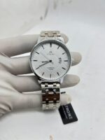 ATRONE Men’s Wrist Watch (Silver, White Dial with Date) #AT02