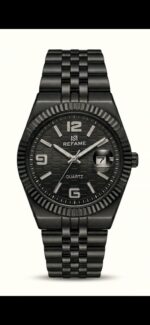 REFAME Shadow X Black Quartz Watch for Men | Black Stainless Steel Bracelet | Date Display | Analog Wrist Watch