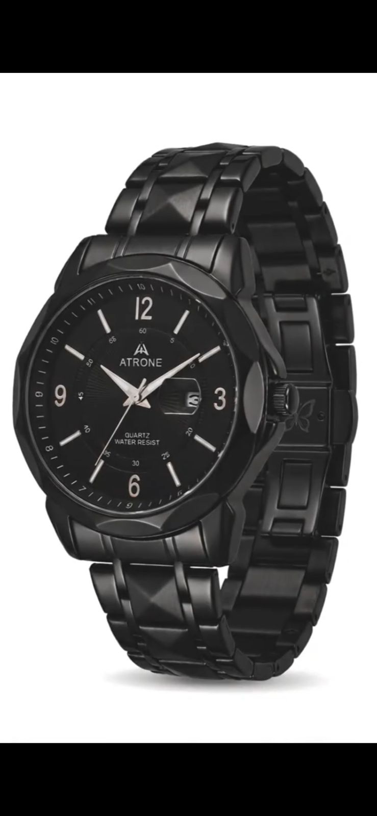 ATRONE Eclipse Black Quartz Men's Watch
